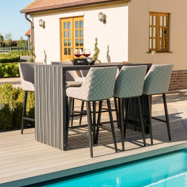 Regal 6 Seat Rectangular Bar Set / Taupe