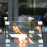 Regal 8 Seat Rectangular Fire Pit Bar Set / Charcoal