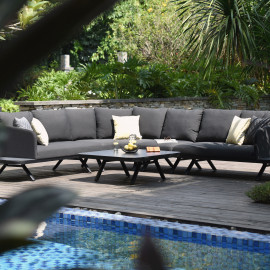 Cove Corner Sofa Group / Charcoal