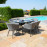Ambition 6 Seat Oval Dining Set / Flanelle