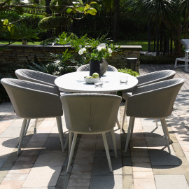Ambition 6 Seat Oval Dining Set / Lead Chine
