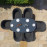 Ambition 6 Seat Oval Dining Set / Charcoal