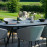 Ambition 8 Seat Oval Dining Set / Flanelle