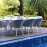 Ambition 8 Seat Oval Dining Set / Lead Chine