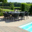 Ambition 8 Seat Oval Dining Set / Charcoal