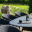 Ambition 8 Seat Oval Dining Set / Charcoal