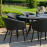 Ambition 8 Seat Oval Dining Set / Charcoal