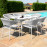 Pebble 6 Seat Oval Dining Set / Lead Chine