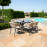Pebble 6 Seat Oval Dining Set / Taupe