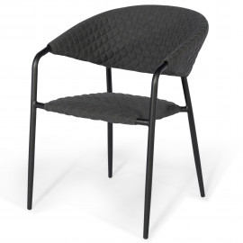 Pebble 8 Seat Rectangular Dining Set - Fire Pit Table / Charcoal