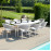 Pebble 8 Seat Oval Dining Set / Lead Chine