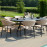 Pebble 8 Seat Oval Dining Set / Taupe