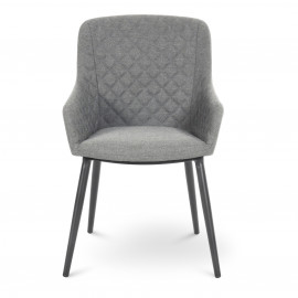 Zest 6 Seat Oval Dining Set / Flanelle