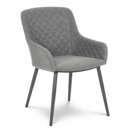 Zest 6 Seat Oval Dining Set / Flanelle