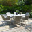 Zest 6 Seat Oval Dining Set / Lead Chine