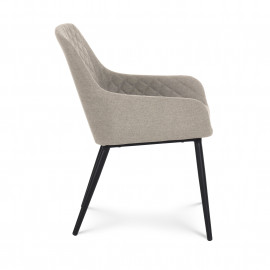 Zest 6 Seat Oval Dining Set / Taupe
