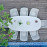 Zest 8 Seat Oval Dining Set / Lead Chine