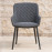 Zest 8 Seat Oval Dining Set / Charcoal