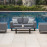 Ethos 2 Seat Sofa Set with Coffee Table / Flanelle