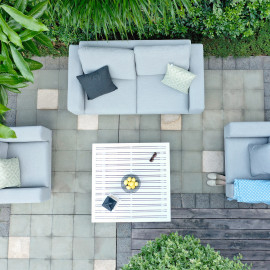 Ethos 2 Seat Sofa Set with Coffee Table / Lead Chine