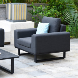 Ethos 2 Seat Sofa Set with Coffee Table / Charcoal