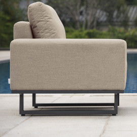 Ethos 2 Seat Sofa Set with Coffee Table / Taupe