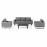Ethos 3 Seat Sofa Set / Flanelle
