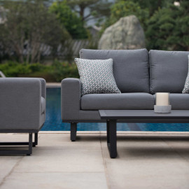Ethos 3 Seat Sofa Set / Flanelle