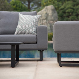 Ethos 3 Seat Sofa Set / Flanelle