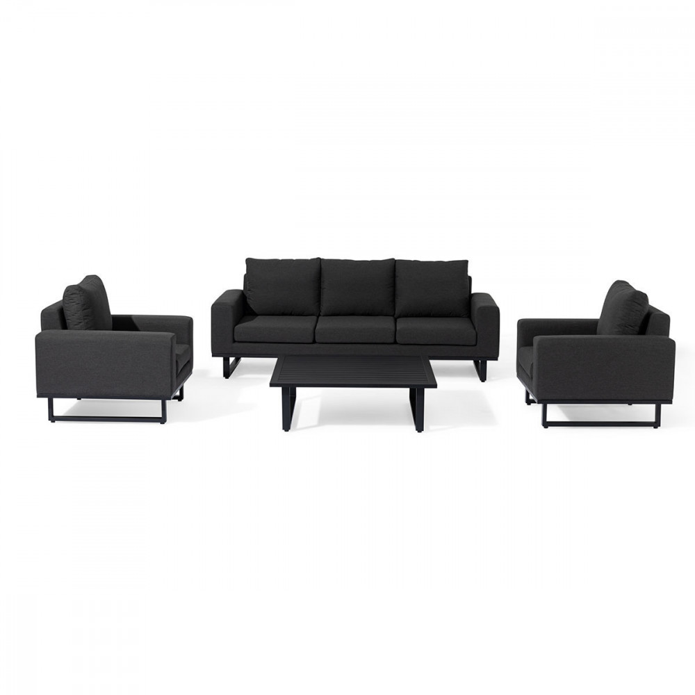 Ethos 3 Seat Sofa Set / Charcoal