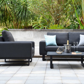 Ethos 3 Seat Sofa Set / Charcoal