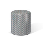 Fabric Sunbrella Footstool 45x45cm / Mosaic Blue