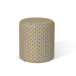 Fabric Sunbrella Footstool 45x45cm / Mosaic Yellow