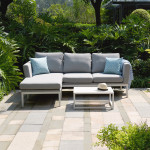 Pulse Chaise Sofa Set / Lead Chine