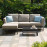 Pulse Chaise Sofa Set / Oatmeal