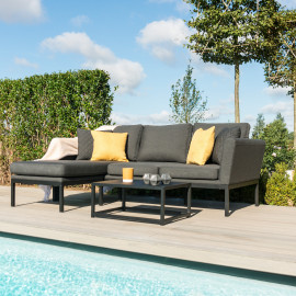 Pulse Chaise Sofa Set / Charcoal
