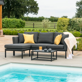 Pulse Chaise Sofa Set / Charcoal