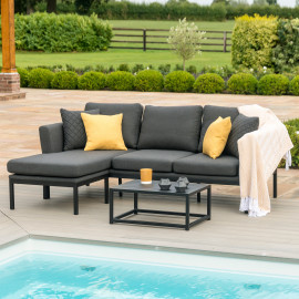 Pulse Chaise Sofa Set / Charcoal
