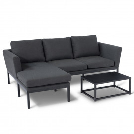 Pulse Chaise Sofa Set / Charcoal