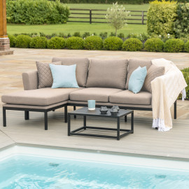 Pulse Chaise Sofa Set / Taupe