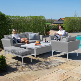 Pulse 3 Seat Sofa Set with Rising Table / Lead Chine