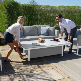 Pulse 3 Seat Sofa Set with Rising Table / Lead Chine