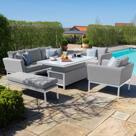 Pulse 3 Seat Sofa Set with Rising Table / Lead Chine