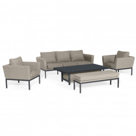 Pulse 3 Seat Sofa Set with Rising Table / Oatmeal