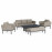 Pulse 3 Seat Sofa Set with Rising Table / Oatmeal