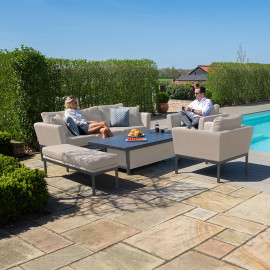 Pulse 3 Seat Sofa Set with Rising Table / Oatmeal