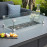 Pulse Rectangular Corner Dining Set - With Fire Pit Table / Flanelle