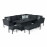 Pulse Left Handed Rectangular Corner Dining Set with Fire Pit / Charcoal