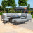 Pulse Left Handed Rectangular Corner Dining Set with Rising Table / Flanelle