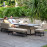 Pulse Rectangular Corner Dining Set with Rising Table / Oatmeal